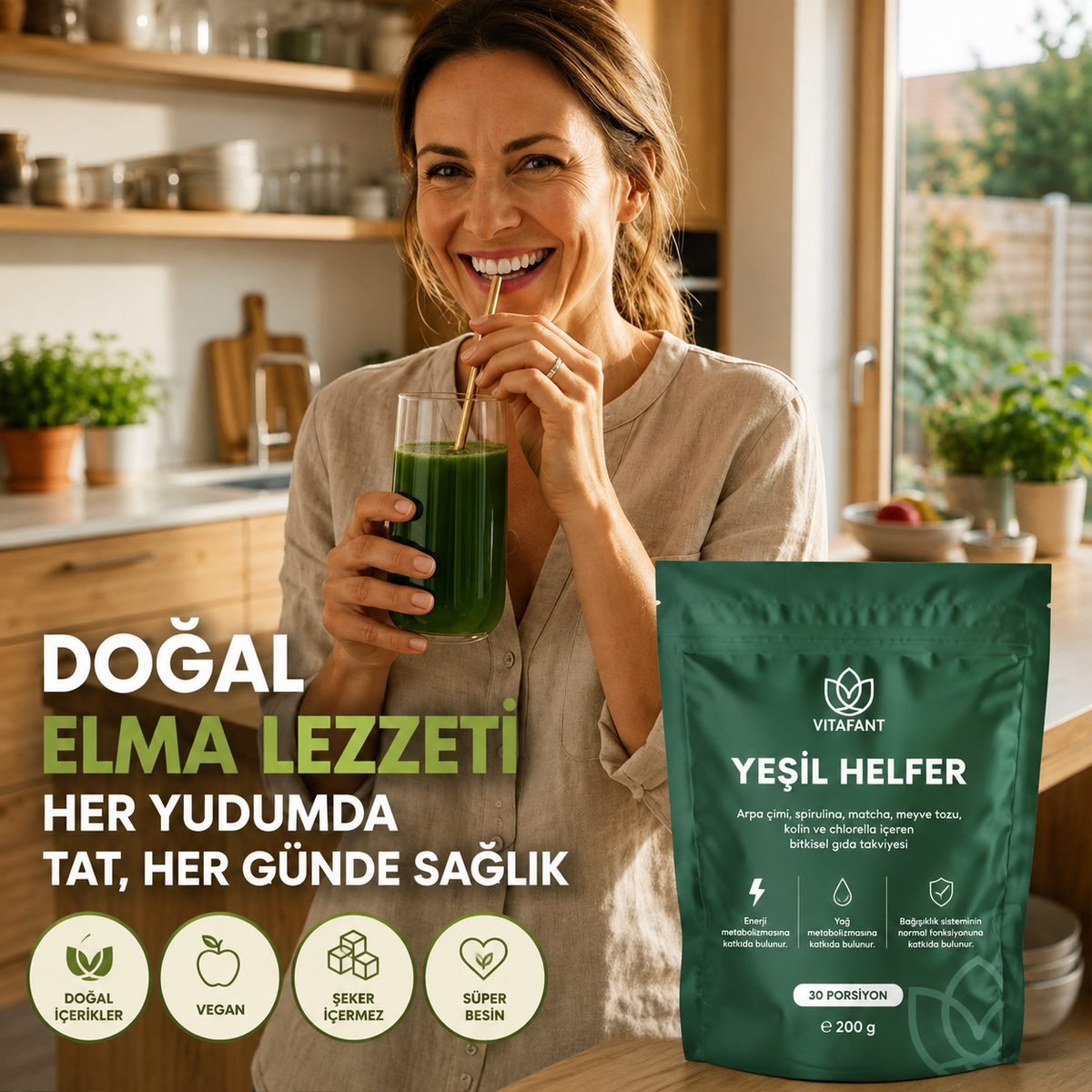 Yeşil yardımcılar: Detoksifikasyon yoluyla kilo verin, yeme isteğinizi kontrol altına alın ve günlük yaşamınızda daha fazla enerji kazanın.